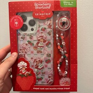 Strawberry Shortcake iPhone 16 Pro Max Case - Red